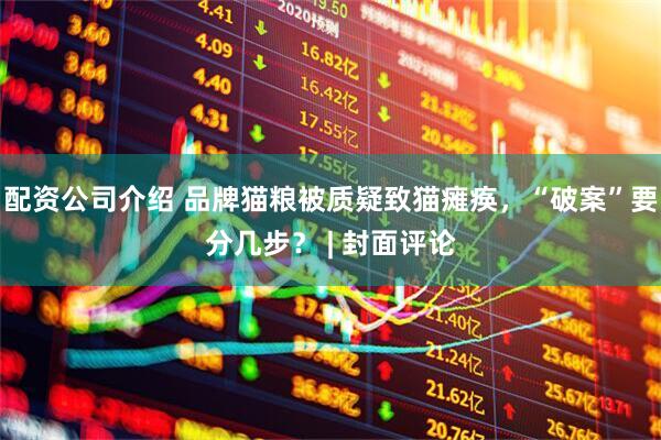 配资公司介绍 品牌猫粮被质疑致猫瘫痪，“破案”要分几步？ | 封面评论